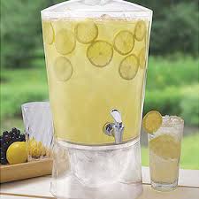 Acrylic Juice Dispenser available from Avalon Event Rentals