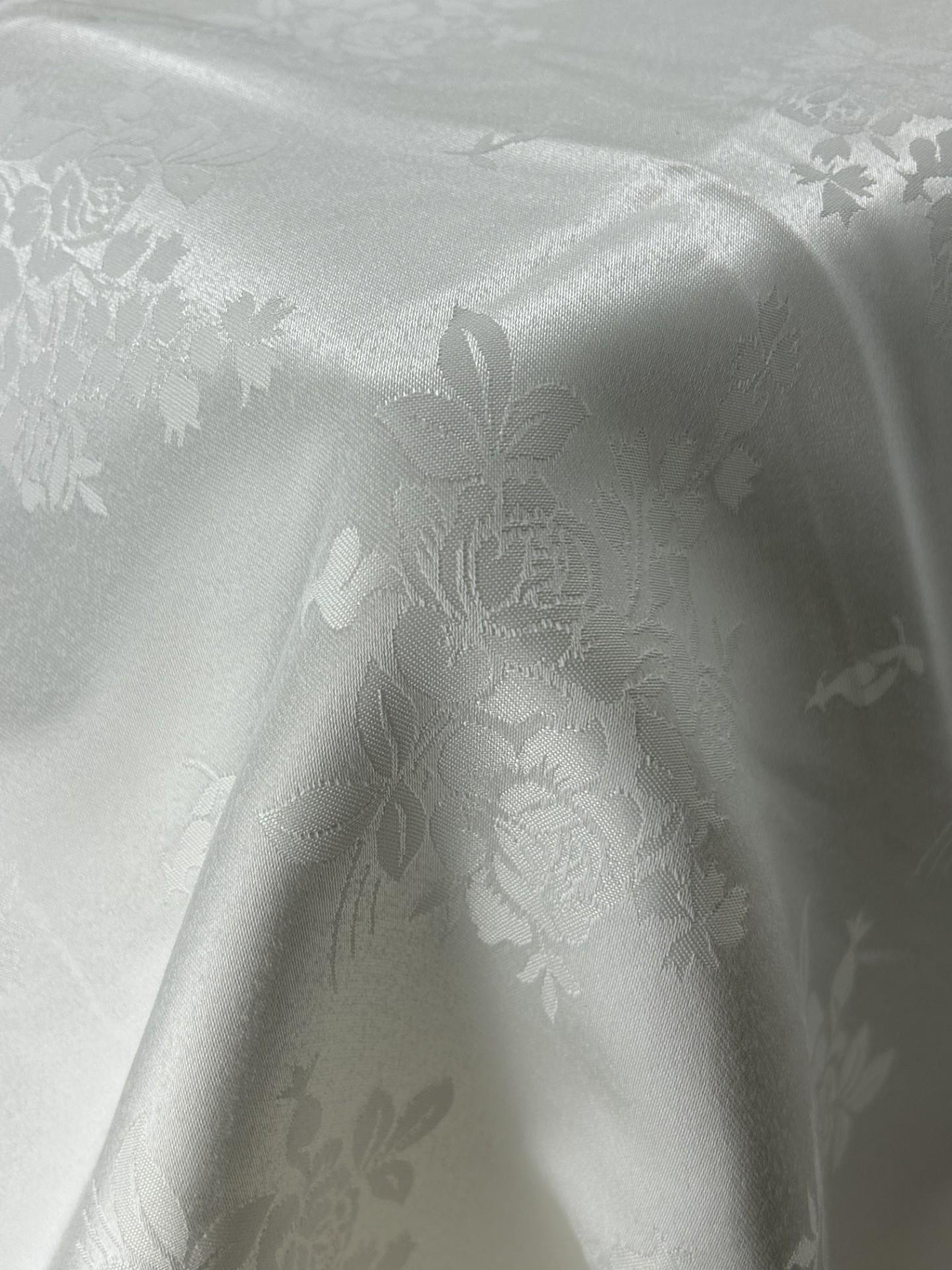 Rental store for 54x54 Overlay -Glossy Rose White Brocade in Kelowna BC