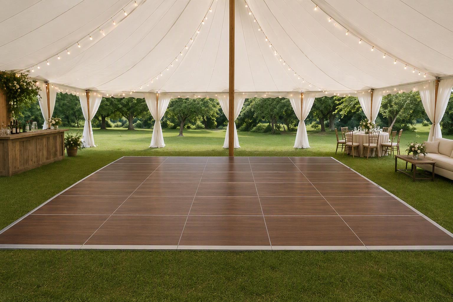 Rental store for Dance Floor - 16 X16  Dark Walnut CL in Kelowna BC