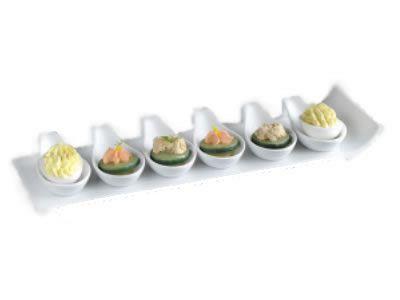 Rental store for Appetizer Tray - White Porcelain 14 x4.5 in Kelowna BC
