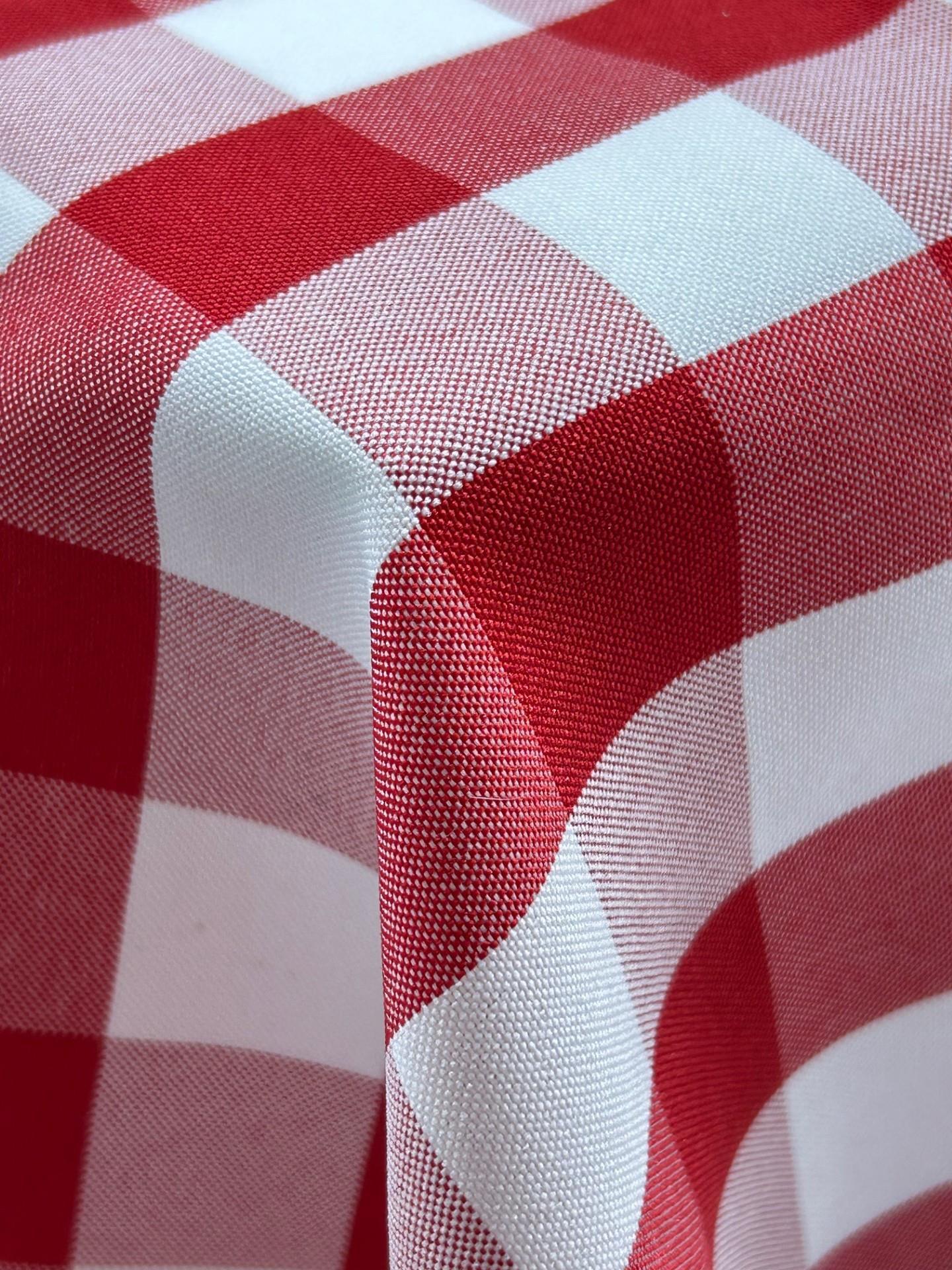 Rental store for 90x156 - Visa Gingham Red   White in Kelowna BC