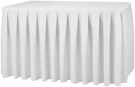 Rental store for Skirt - 21  Box Pleat White Table in Kelowna BC