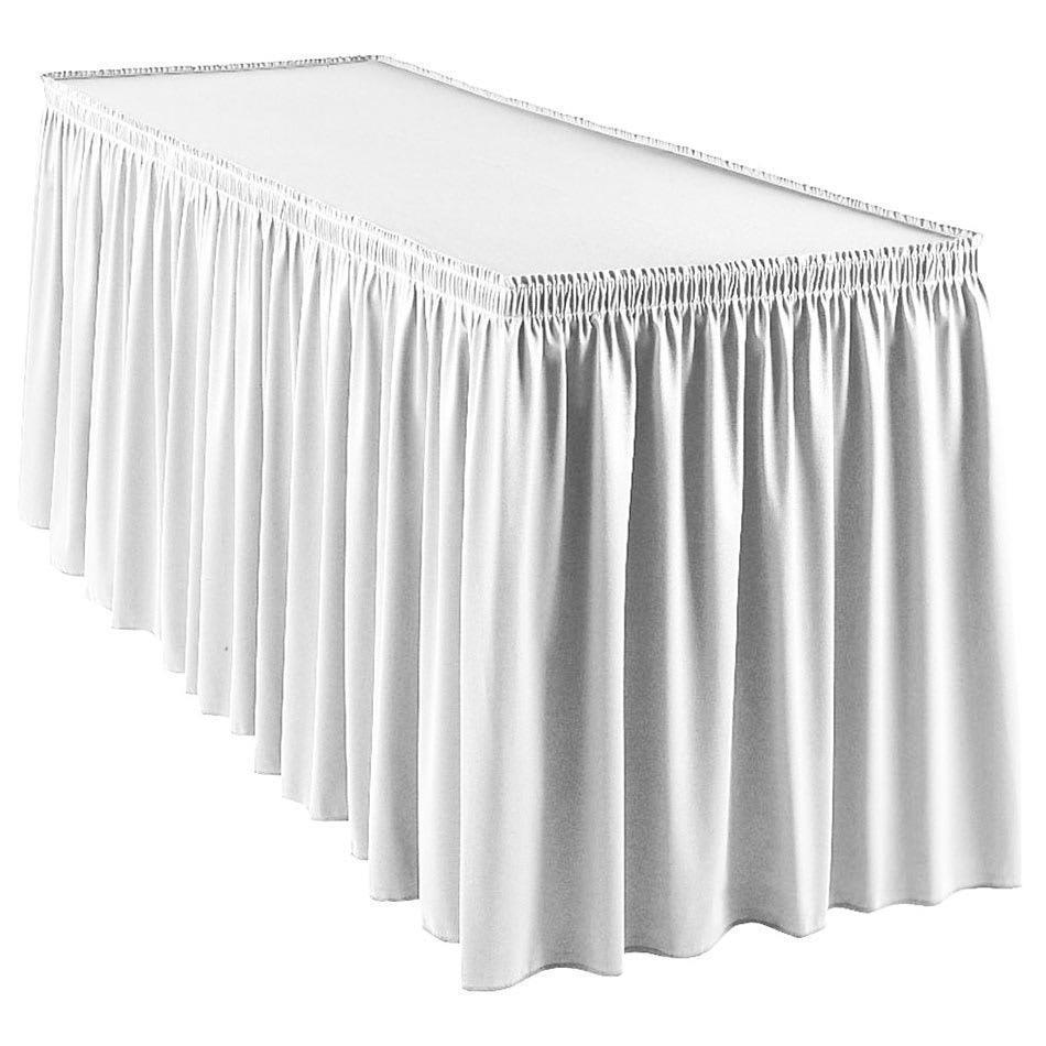Rental store for Skirt - 15  Shirred White Table in Kelowna BC